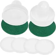 Toyvian 1Set Table Ice Hockey Accessories Reusable Hockey Pucks and Cloths Convenient Replacement for Tabletop Air Hockey Games