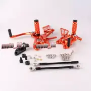 For Honda CBR 600RR F5 2007-2014 Rearsets Kit Footrest Footpegs