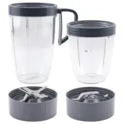 18 & 24 oz Cups, Flat & Extractor Blades for NutriBullet NB-101B NB-101S NB-201