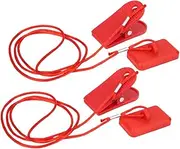 Treadmill Safety Key, 2PCS Universal Accessory Rectangle Clip Running Machine Replacement Kit Safety Switch Lock Magnet Key
