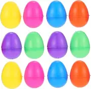 Toyvian 12 Pcs Egg Decoration Decorative Easter Eggs Fillable Easter Eggs Large Shaker Eggs Shell Easter Egg Stuffers Egg Prefilled Decorations Easter Egg Filler Party Plastic