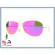 【RAYBAN】RB3362 112/4T 霧金框 粉色水銀鏡面墨綠色鏡片 經典雷朋太陽眼鏡 公司貨 JPG 京品眼鏡