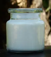 150hr 900g MUSK & FREESIA Floral Scented ORGANIC SOY JAR CANDLES Glass Snuffer