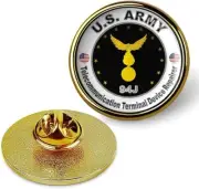 US Army Telecommunication Terminal Device Repairer Tie Suit Shirt Lap -Gold