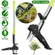 38.97in Weed Puller Portable Aluminum Manual Weed Remover Tool Stand Up Weeder