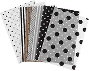 80 Sheets Black and White Wrapping Paper Kraft Black and White Tissue Paper Waterproof Floral Paper Tissue Paper Black and White Wedding A5 Christmas Sydney Paper Lining Paper