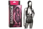 Introducing the Sensualis Radiance Hooded Deep V Bodysuit - The Ultimate Pleasure Indulgence in Exquisite Black