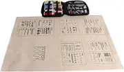 zjhukfmc Embroidery Book for Embroidery, Hand Embroidery Stitch Reference, Creative Visible Hand-Stitched Illustrated Sewing Accessories for Clothing Repair, Home Decor, Crafts