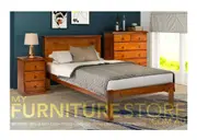 Single (Aussie Made) Bookend Bed - Assorted Colours