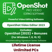 Open Shot PRO 2023 Video Editor | Video Editing & Creation Suite for WIN on DVD