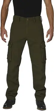 Rokker Cargo Motorcycle Textile Pants, green, Size 32 for Men