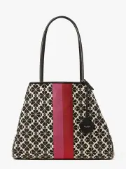 Spade Flower Jacquard Stripe Everything Large Tote