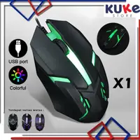 在飛比找蝦皮購物優惠-Kuke 遊戲鼠標 RGB X1 鼠標有線遊戲鼠標優質 US