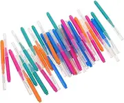 BAZEITFLOW Tooth Cleaner Brush Set 40pcs Interdental Brush Stainless Steel Wire Designed for Deep Cleaning