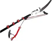 Telescopic Pole Saw Tree Pruners 18FT Professional Extendable Pruning Saw Gardening Bypass Landscaping Lopper Tools with Steel Blade Saw and Nylon Cord