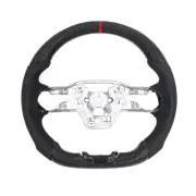 Carbon Fiber Flat Sport Steering Wheel For Ford Mustang 2024+ Shelby GT500/GT350