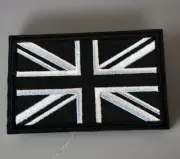 UK British Britain Flag Embroidered Patch Velcro Hook Loop Union Jack England
