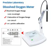 Water Quality Meter Dissolved Oxygen Tester Lab Benchtop DO Meter 500 data Store