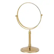 Nevenka 8in Standing Mirror Dual-Sided Magnifying Makeup Mirror-Gold