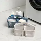Simple Hollow Out Storage Basket Plastic Bath Basket For Bathroom/Toilet