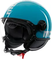 Momodesign FGTR Classic Candy, open face helmet , color: Turquoise/White , size: S