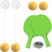 Table Tennis Trainer - Table Tennis Trainer for Kids | Portable Indoor Hanging Table Tennis | Hangable Pong Solo Practice Trainer | Table Tennis Swing Trainer | Wall-Mounted Table Tennis Trainer