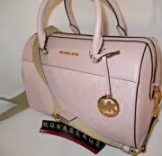 Michael Kors New Medium Travel Duffle Bag Light Powder Pink Blush NWT $678