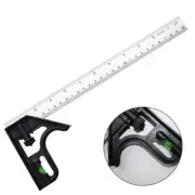 Stainless Steel Adjustable Combination Square Angle Ruler 90°Woodworking Tool