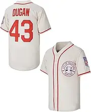 [jimmy dugan] 43 City of Rockford Peaches A League of Their Own Movie Men's Baseball Jersey Stitched