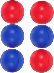 HEALSOPTHY High Visibility 6 Pack Beach Balls Pu Training Balls for Outdoor Games Enhance Hand-Eye Coordination
