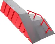 NOLITOY Finger Skateboard Ramp Obstacle for Training and Fun Portable Skatepark Scene Prop with Complete Layout for Schools Parties and Imaginative Play Safe Smooth Surface for Easy