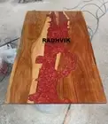 Epoxy Resin Table, Lava River Table, Epoxy Table, River Table, Wood Resin Table