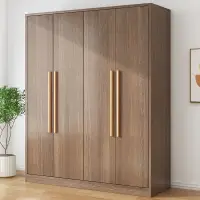 在飛比找樂天市場購物網優惠-衣櫃實木質對開門簡約北歐風家用臥室經濟型衣櫥成人簡易板式衣櫃