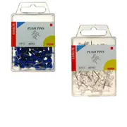 Esselte Push Pins (Pack of 50) - Clear