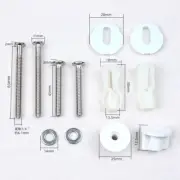 Fix Toilet Seat Screws Bolt Nuts Cover Lid Pan Fixing WC Blind Hole Fitting Kit