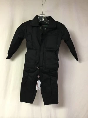 NWT Boy's PWT Pre-School Snowsuit Size Small (4) Black #748Z
