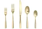 Lucca Flatware Set, 5-Piece, Gold