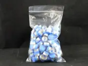 KIMBLE Autoclavable 13mm Flip-Up Tear Off Unlined Aluminum Seals Blue 1000/CASE