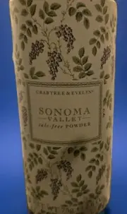 Sonoma Valley Crabtree Evelyn Rare Dusting Powder 75 Grams Rare Never Open