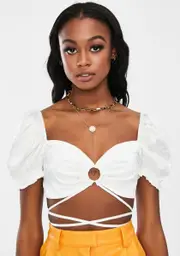 [STEELE] Mason Wrap Crop Top