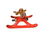 Zorro Impulse Brass Rotating Sprinkler with Heavy Duty Metal Base