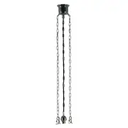 3 Chain Suspension with Gravity Hooks, Chrome