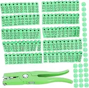 VINTORKY Animal Ear Tag Applicator Farm Equipment Ear Tagging Pliers for Sheep Cattle Goats Heat-Resistant