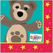 Little Charley Bear Lunch Disposable Napkins (UK Size: One Size) (Red/Brown/Blue)