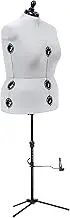 Dritz Twin-Fit Adjustable Dress Form, Full Figure, Silver Gray
