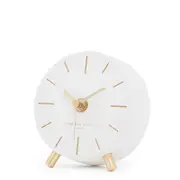 One Six Eight London ANGELO White Silent Mantel Clock