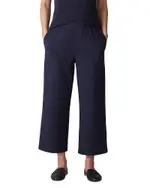 Eileen Fisher Stretch Jersey High Waisted Tapered Ankle Pants