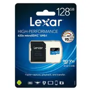 Lexar 128GB Micro SD Card SDXC UHS-I High Performance 633x 95MB/s U3 4K Mobile Phone TF Memory Card