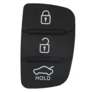1x For Hyundai Creta I20 I40 Car 3 Button Rubber Pad Remote Key Fob Shell Case