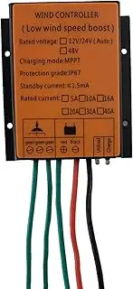 BAOJUHUIKANG 16A Wind Turbine Charges Controller, 12V/24VMPPT Wind Turbine Generator Controller, for 200W/300W/400W Wind Turbine System ,12V